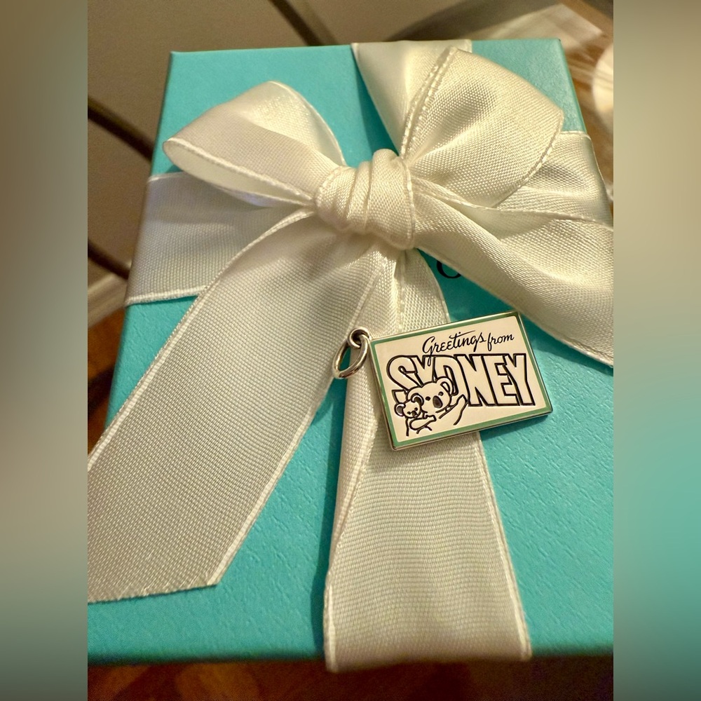 Tiffany & Co. 🐨 SYDNEY | Postcard Charm .925 Authentic Silver ~ Retired Tiffany